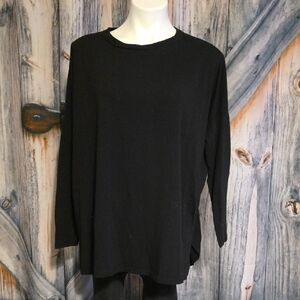 Zenana Black Long Sleeve Dolman Top